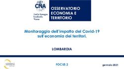 OSSERVATORIO ECONOMIA E TERRITORIO - Monitoraggio dell'impatto del Covid-19 sull'economia dei territori. LOMBARDIA - CNA Lombardia