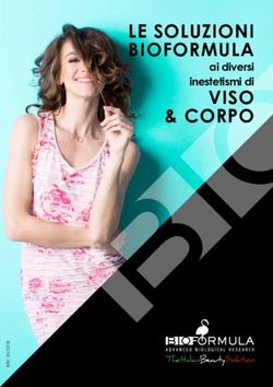 LE SOLUZIONI BIOFORMULA - ai diversi inestetismi di - Bioformula srl