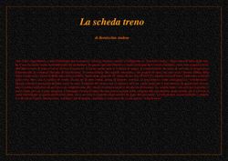 La scheda treno di Bornicchia Andrea - Turno C