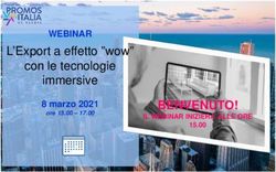 BENVENUTO! L'Export a effetto "wow" con le tecnologie immersive - WEBINAR 8 marzo 2021