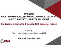 Produzione e controllo di qualità degli aggregati riciclati - SEMINARIO NUOVE NORMATIVE NEL SETTORE DEI LABORATORI GEOTECNICI ASPETTI INNOVATIVI E ...