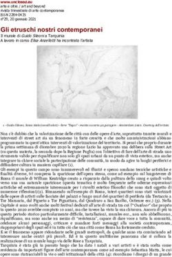 Gli etruschi nostri contemporanei - www.unclosed.eu arte e oltre / art and beyond rivista trimestrale di arte contemporanea