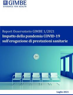 Report Osservatorio GIMBE 1/2021 - Impatto della pandemia COVID-19 sull'erogazione di prestazioni sanitarie