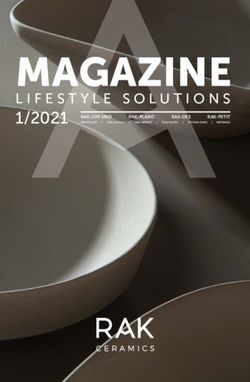 MAGAZINE LIFESTYLE SOLUTIONS - 1/2021RAK-JOYUNO RAK-PLANO RAK-DES RAK-PETIT - RAK Ceramics