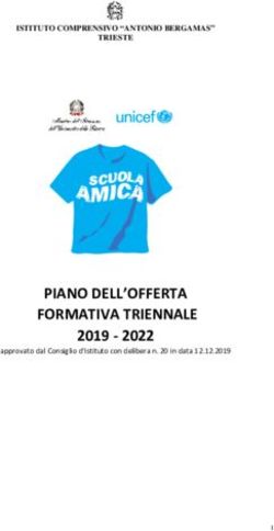 PIANO DELL'OFFERTA FORMATIVA TRIENNALE 2019 - 2022 - ISTITUTO COMPRENSIVO "ANTONIO BERGAMAS"