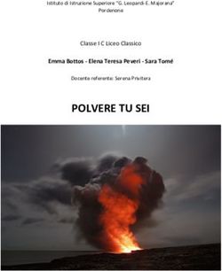 POLVERE TU SEI Emma Bottos - Elena Teresa Peveri - Sara Tom&eacute; - Classe I C Liceo Classico - Narrazioni di confine