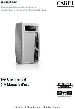 User manual Manuale d'uso - compactSteam Steam humidifier for residential rooms Umidificatore a vapore per ambienti residenziali - CAREL