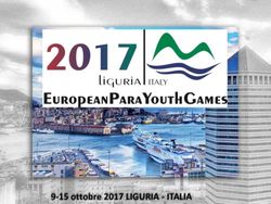 9-15 ottobre 2017 LIGURIA - ITALIA - Comitato Italiano Paralimpico