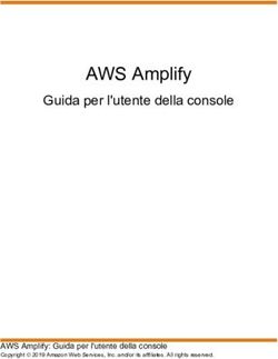 AWS Amplify Guida per l'utente della console - AWS Amplify: Guida per l'utente della console - Guida per l'utente della console