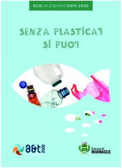 SENZA PLASTICA? si puo ! - ECOCALENDARIO2019-2020 - MOIMACCO - A&T 2000