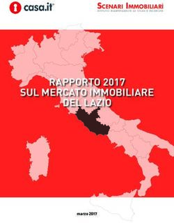 RAPPORTO 2017 SUL MERCATO IMMOBILIARE DEL LAZIO - SCENARI IMMOBILIARI - Imprese Edili