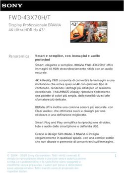 FWD-43X70H/T Display Professionale BRAVIA 4K Ultra HDR da 43" - Adeo Group