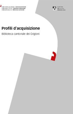 Profili d'acquisizione - Biblioteca cantonale dei Grigioni