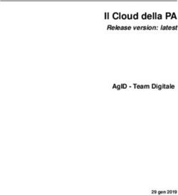 IL CLOUD DELLA PA RELEASE VERSION: LATEST - AGID - TEAM DIGITALE - READ THE DOCS
