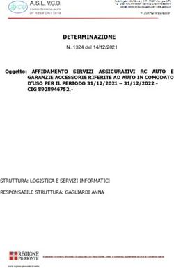 DETERMINAZIONE Oggetto: AFFIDAMENTO SERVIZI ASSICURATIVI RC AUTO E - GARANZIE ACCESSORIE RIFERITE AD AUTO IN COMODATO D'USO PER IL PERIODO ...