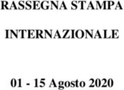 RASSEGNA STAMPA INTERNAZIONALE 01 - 15 Agosto 2020 - Osservatorio Interventi ...
