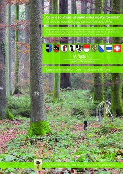 Com &egrave; lo stato di salute dei nostri boschi? - 34 anni di monitoraggio permanente del bosco