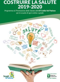 COSTRUIRE LA SALUTE 2019-2020 - Programma di Promozione della Salute dell'ATS della Val Padana per le scuole di ogni ordine e grado
