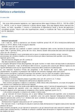 Edilizia e urbanistica - Camera dei Deputati