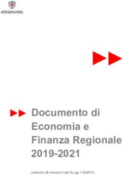 Documento di Economia e Finanza Regionale 2019-2021 - (articolo 36 comma 3 del D.Lgs 118/2011)