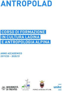 ANTROPOLAD CORSO DI FORMAZIONE IN CULTURA LADINA E ANTROPOLOGIA ALPINA - ANNO ACCADEMICO