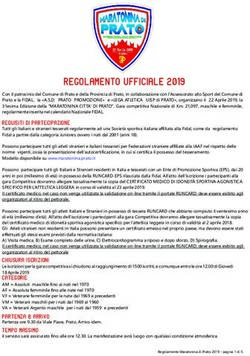 REGOLAMENTO UFFICIALE 2019 - Fidal