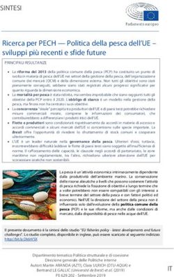 SINTESI Ricerca per PECH - Politica della pesca dell'UE - sviluppi più recenti e sfide future - europa.eu