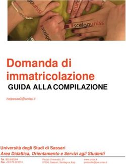Domanda di immatricolazione - GUIDA ALLA COMPILAZIONE - Uniss