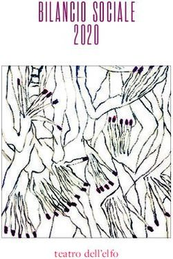 BILANCIO SOCIALE 2020 - teatro dell'elfo - Elfo Puccini