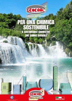 PER UNA CHIMICA SOSTENIBILE - A SUSTAINABLE CHEMISTRY UNE CHIMIE DURABLE