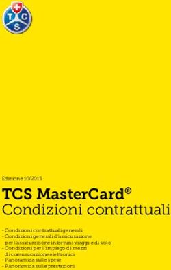 TCS MasterCard Condizioni contrattuali