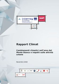 Rapport Climat Cambiamenti climatici nell'area del Monte Bianco e impatti sulle attivit&agrave; umane - Espace Mont-Blanc