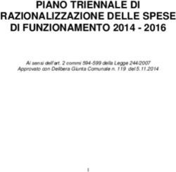 PIANO TRIENNALE DI RAZIONALIZZAZIONE DELLE SPESE DI FUNZIONAMENTO 2014 2016