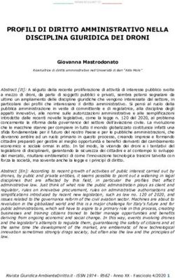 PROFILI DI DIRITTO AMMINISTRATIVO NELLA DISCIPLINA GIURIDICA DEI DRONI