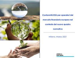 Conformità ESG per operatori del mercato finanziario europeo nel contesto del nuovo quadro normativo - Milano, Marzo 2021