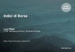 Indici di Borsa Luca Filippa FTSE Managing Director, Southern Europe Milano, Palazzo Mezzanotte, 3 ottobre 2019 - Associazione Investor Relations