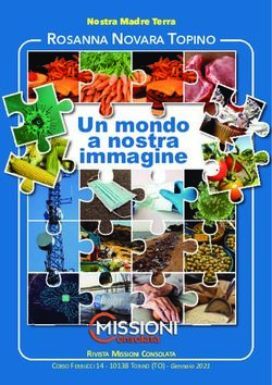 Un mondo a nostra immagine - ROSANNA NOVARA TOPINO Nostra Madre Terra - Missioni Consolata