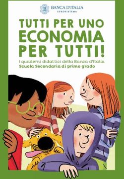 I quaderni didattici della Banca d'Italia Scuola Secondaria di primo grado