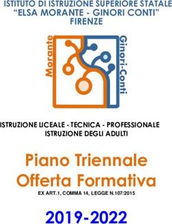 Piano Triennale Offerta Formativa 2019-2022 - "ELSA MORANTE - GINORI CONTI" FIRENZE - "elsa morante