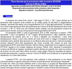 Piano triennale per la prevenzione della corruzione 2018/2020 Comune di Monte di Malo - Comune ...