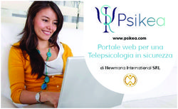 Portale web per una Telepsicologia in sicurezza - www.psikea.com di Newmana International SRL