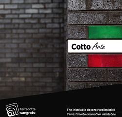Cotto Arte - The inimitable decorative slim brick Il rivestimento decorativo inimitabile - Laterizi San Grato