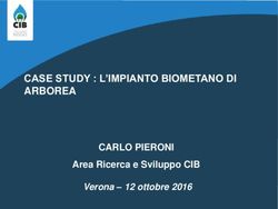 CASE STUDY : L'IMPIANTO BIOMETANO DI ARBOREA - CARLO PIERONI Area Ricerca e Sviluppo CIB