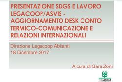 PRESENTAZIONE SDGS E LAVORO LEGACOOP/ASVIS - AGGIORNAMENTO DESK CONTO TERMICO-COMUNICAZIONE E RELAZIONI INTERNAZIONALI - Direzione Legacoop ...