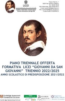 PIANO TRIENNALE OFFERTA FORMATIVA LICEI "GIOVANNI DA SAN GIOVANNI" TRIENNIO 2022/2025