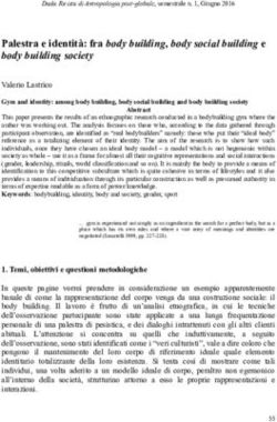 Palestra e identit&agrave;: fra body building, body social building e body building society