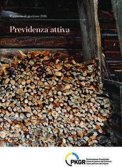 Previdenza attiva Rapporto di gestione 2016