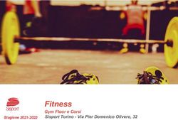 Fitness Gym Floor e Corsi Sisport Torino - Via Pier Domenico Olivero, 32 - Stagione 2021-2022