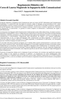 Regolamento Didattico del - Corso di Laurea Magistrale in Ingegneria delle Comunicazioni