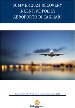 SUMMER 2021 RECOVERY INCENTIVE POLICY AEROPORTO DI CAGLIARI - Recovery Incentive Policy per la IATA summer season 2021 - Sogaer